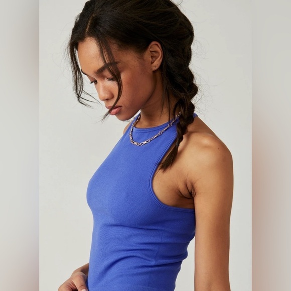 Free People Tops - NWT INTIMATELY FREE PEOPLE SEAMLESS MUSCLE TANK IN INDIGO SUPER SOFT LOOSE FIT